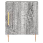 vidaXL Table de chevet sonoma gris 40x40x50 cm bois d'ingénierie