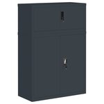 vidaXL Classeur anthracite 90x40x130 cm acier