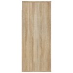 vidaXL Armoire murale Chêne sonoma 80x33x80 cm Bois d'ingénierie