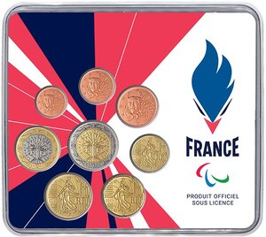 France - Monnaie de Paris Equipe de France Paralympique - Miniset  BU 2021 (MDP)
