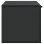 vidaXL Meuble TV mural Noir 78 5 x 31 x 30 cm Bois d'ingénierie