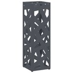 vidaXL Porte-parapluie Anthracite Métal Moyen Durable Porte-parapluies