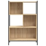 vidaXL Bibliothèque chêne sonoma 72x28x109 cm bois d'ingénierie