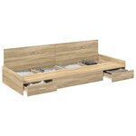 vidaXL Cadre de lit Chêne Sonoma 70 x 190 cm Bois d'ingénierie
