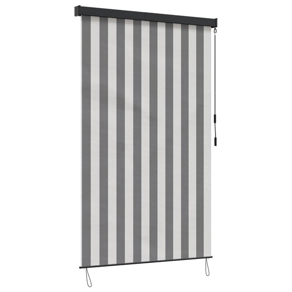 vidaXL Store enrouleur Anthracite et blanc 120 x 250 cm