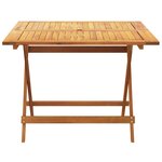vidaXL Ensemble à manger de jardin 5Pièces beige polypropylène et bois