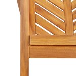 vidaXL Ensemble de salle à manger de jardin 3 pièces en bois d'acacia
