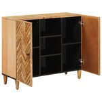 vidaXL Armoires de rangement avec stockage Marron 90 x 33 5 x 75 cm