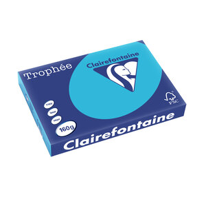 Ramette 250 Feuilles Papier 160g A3 420x297 mm Bleu royal TROPHÉE