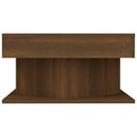 vidaXL Table basse Chêne marron 57x57x30 cm Bois d'ingénierie