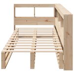 vidaXL Lit bibliothèque sans matelas 90x190 cm bois de pin massif