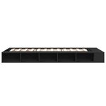 vidaXL Cadre de lit sans matelas noir 90x190 cm