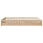 vidaXL Cadre de lit sans matelas 150x200 cm bois de pin massif