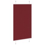 vidaXL Store plissé rouge bordeaux 80x100 cm largeur du tissu 79 4 cm