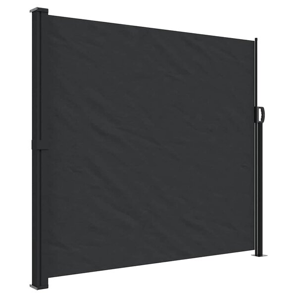 vidaXL Auvent latéral rétractable noir 180x600 cm