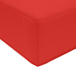 vidaXL Coussin de canapé d'extérieur Rouge 60 x 60 x 8 cm Polyester