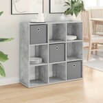 vidaXL Buffet Gris béton 88 5 x 29 x 84 5 cm