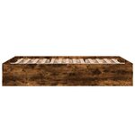 vidaXL Cadre de lit sans matelas chêne fumé 120x200 cm