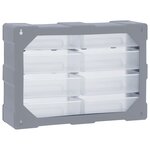 vidaXL Organisateur multi-tiroirs avec 8 grands tiroirs 52x16x37 cm
