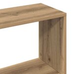 vidaXL Bibliothèque chêne artisanal 45x24x159 cm bois d'ingénierie