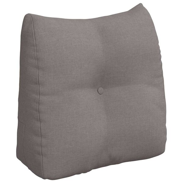 vidaXL Coussin de Dos Taupe 45 x 24 x 50 cm tissu