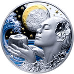 Monnaie OCEAN GODDESS Guardians of the Tides 2 Oz Argent 5$ Samoa 2027 (PRÉCOMMANDE)
