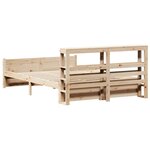 vidaXL Cadre de lit avec tête de lit sans matelas 120x190 cm