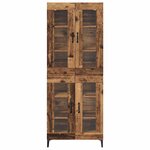 vidaXL Haut Armoire Bois Ancien 69 5 x 34 x 180 cm Bois d'ingénierie