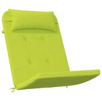 vidaXL Coussins de chaise verts lumineux Vert lumineux Polyester Moyen