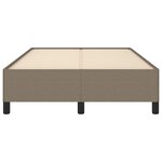 vidaXL Cadre de lit taupe 120x190 cm tissu