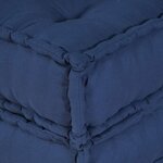 vidaXL Coussin 2 Pièces Bleu 70 x 70 x 54 cm Polyester
