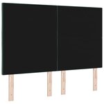 vidaXL Tête de lit LED Vert foncé 160 cm Cuir synthétique