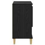 vidaXL Buffet Chêne noir 35 x 60 x 70 cm Bois d'ingénierie