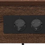 vidaXL Cabinet de chevet avec étagère 2 Pièces Chêne brun 41 x 31 x 51 cm