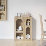 vidaXL Buffet Chêne Sonoma 59 x 35 x 80 5 cm Bois d'ingénierie