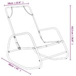 vidaXL Chaises longues à bascule lot de 2 vert acier et textilène