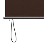 vidaXL Store enrouleur Marron 120 x 250 cm Tissu et Aluminium
