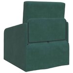 vidaXL Canapé-Lit Vert foncé 65 x 80 x 83 cm Velours