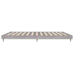 vidaXL Cadre de lit sans matelas sonoma gris 200x200 cm