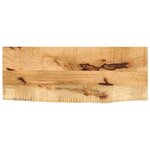 vidaXL Dessus de table 80x20x2 5 cm bord vif bois massif manguier brut
