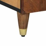 vidaXL Buffet Marron 60 x 33.5 x 75 cm Bois de manguier massif