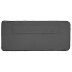 vidaXL Tête de lit capitonnée Brun et gris foncé 100 cm Pin massif