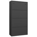 vidaXL Armoire à casiers Anthracite 90x40x180 cm Acier