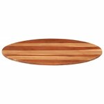 vidaXL Dessus de table bois massif d'acacia rond 15-16 mm 80 cm
