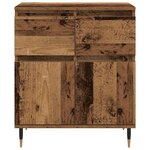 vidaXL Buffet Bois Ancien 60 x 35 x 70 cm Bois d'ingénierie et fer