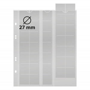 Feuilles numismatiques Multi-Collect pour 35 pièces de 2 euros. Intercalaires - Noir