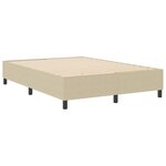 vidaXL Lit à sommier tapissier Vert clair Grey 140x200 cm Tissu en velours côtelé