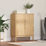 vidaXL Buffet FLORO Cire marron 70 x 30 x 70 5 cm Bois de Pin Massif