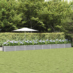 vidaXL Jardinière Gris clair 480 x 50 x 45 cm Acier galvanisé