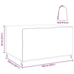 vidaXL Housse pour mobilier d'extérieur Noir 180 x 150 x 85 cm 420D